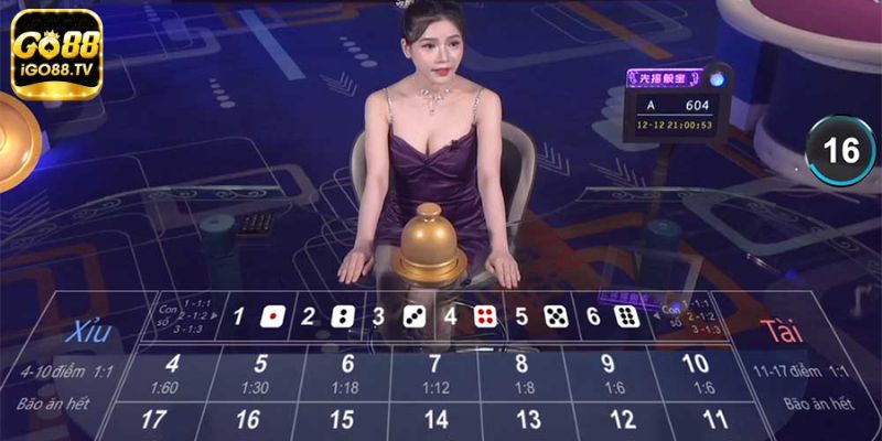 Tham gia cá cược tài xỉu tại Casino GO88 trực tuyến